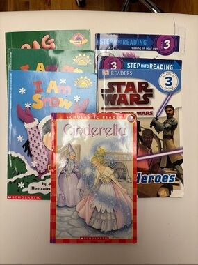 📚Scholastic Children's Reader 7 Book Lot | Disney, Star Wars, Early Readers